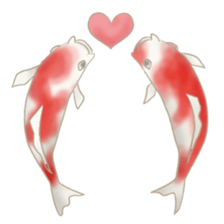 colored carp [English] sticker #11864563