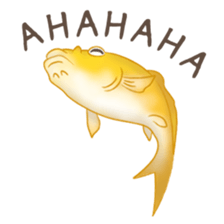 colored carp [English] sticker #11864564