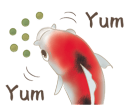 colored carp [English] sticker #11864570