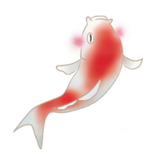 colored carp [English] sticker #11864572