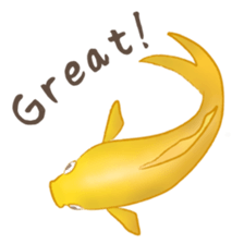 colored carp [English] sticker #11864573