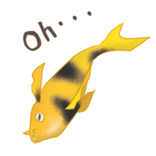 colored carp [English] sticker #11864577