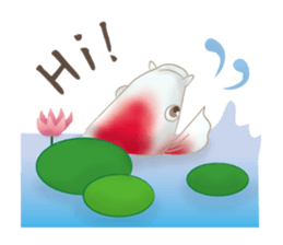 colored carp [English] sticker #11864585
