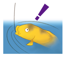 colored carp [English] sticker #11864590