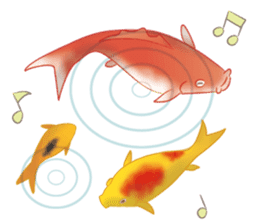 colored carp [English] sticker #11864592