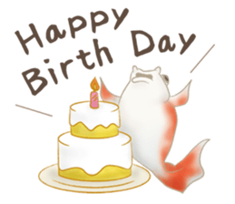 colored carp [English] sticker #11864597