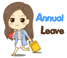 Rina Office Girl (English) sticker #11865302