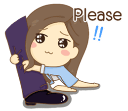 Rina Office Girl (English) sticker #11865306