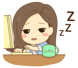 Rina Office Girl (English) sticker #11865316