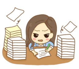 Rina Office Girl (English) sticker #11865317
