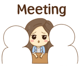 Rina Office Girl (English) sticker #11865318