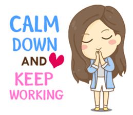 Rina Office Girl (English) sticker #11865333