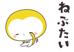 Yellow owl of happiness -hiroshima- sticker #11866287
