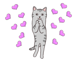 Moving!Strange pose cat sticker #11866593