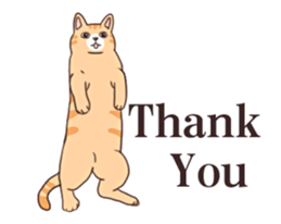 Moving!Strange pose cat sticker #11866597