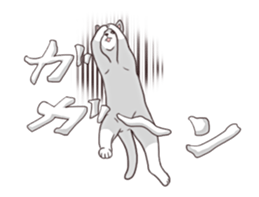 Moving!Strange pose cat sticker #11866598