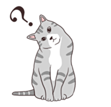 Moving!Strange pose cat sticker #11866600