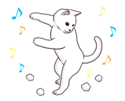 Moving!Strange pose cat sticker #11866601