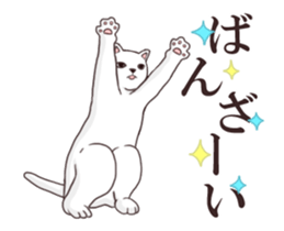 Moving!Strange pose cat sticker #11866602