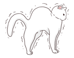 Moving!Strange pose cat sticker #11866609