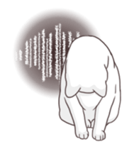 Moving!Strange pose cat sticker #11866613