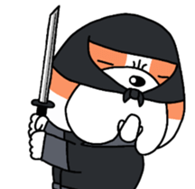 Bulldog Ninja sticker #11866637