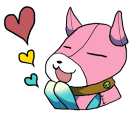 He is an easy-going soft toy sticker #11866659