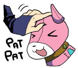 He is an easy-going soft toy sticker #11866660