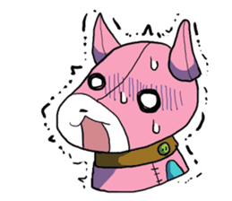 He is an easy-going soft toy sticker #11866663