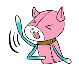 He is an easy-going soft toy sticker #11866673