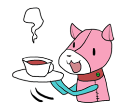 He is an easy-going soft toy sticker #11866679