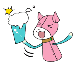 He is an easy-going soft toy sticker #11866688