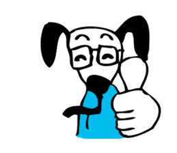 Mr.Dog (the cool guy) sticker #11866790