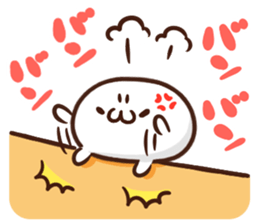 Japanese white mochi Sticker. sticker #11867262