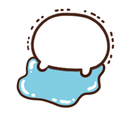 Japanese white mochi Sticker. sticker #11867263