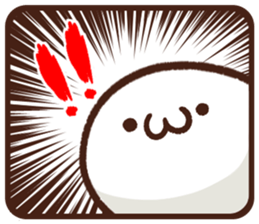 Japanese white mochi Sticker. sticker #11867266