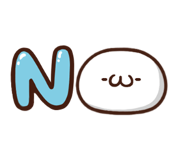 Japanese white mochi Sticker. sticker #11867268