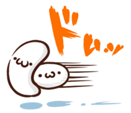 Japanese white mochi Sticker. sticker #11867269