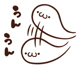 Japanese white mochi Sticker. sticker #11867275