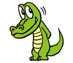 Erect alligator sticker #11868150