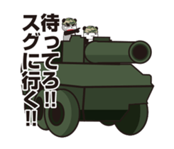 The panda sergeant who crosses TSUNDERE sticker #11868314