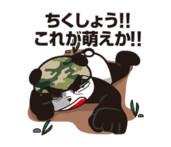 The panda sergeant who crosses TSUNDERE sticker #11868327