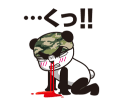 The panda sergeant who crosses TSUNDERE sticker #11868329