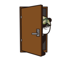 The panda sergeant who crosses TSUNDERE sticker #11868331