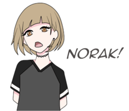 Si Rambut Pendek sticker #11868690