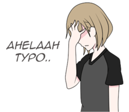 Si Rambut Pendek sticker #11868695