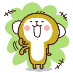 Saru nanoni Kumao no Stickers.