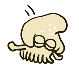 Squid and Red sea bream. sticker #11869334