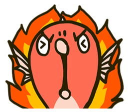 Squid and Red sea bream. sticker #11869350