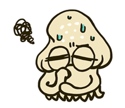 Squid and Red sea bream. sticker #11869354